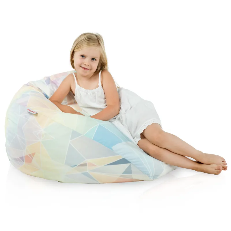 Pouf Poire L pour enfants - Tissu Imprimé Premium – vue 71