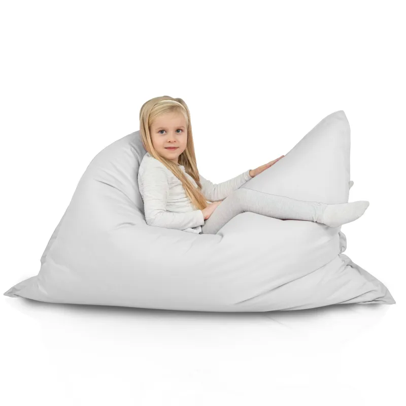 Blanc Pouf Poire Coussin XXL Jardin nylon