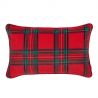 Treillis rouge Coussin Rectangulaire Pour Salon 