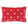 Boules de neige rouges Coussin Rectangulaire Pour Salon 