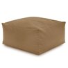 Beige Pouf Table Florence velours