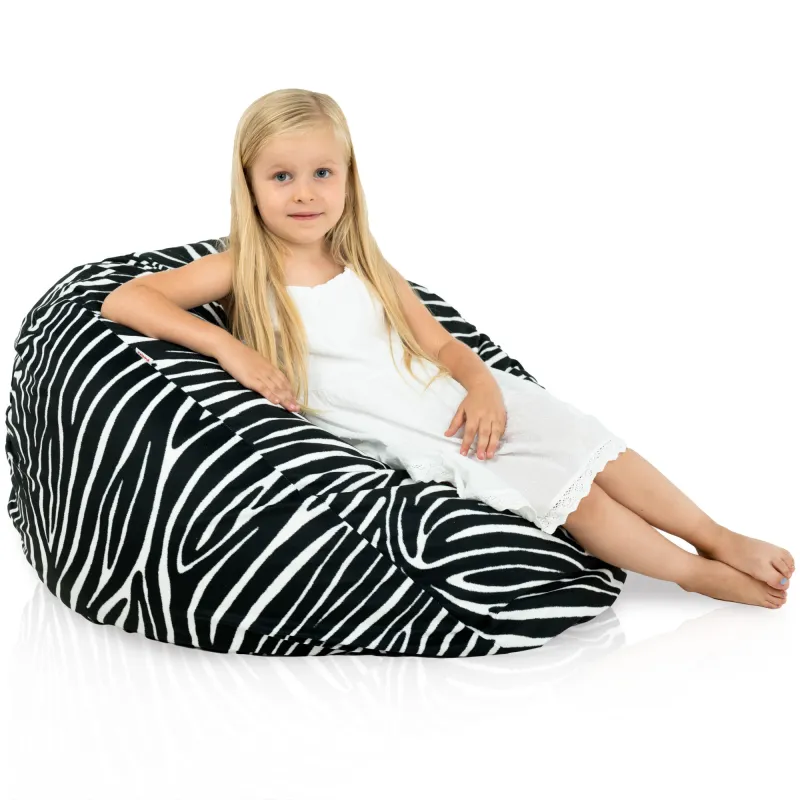 Pouf Poire L pour enfants - Tissu Imprimé Premium – vue 45