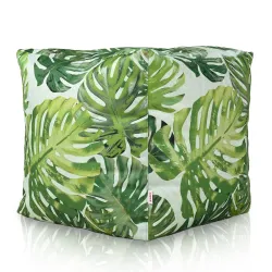 Pouf Cube Carré - Tissu Imprimé Premium – vue 3
