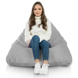 Pouf Poire de Sol XL Bermuda - Fausse Fourrure Yeti – vue 4