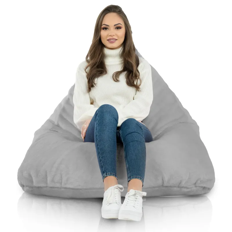Pouf Poire de Sol XL Bermuda - Fausse Fourrure Yeti – vue 4