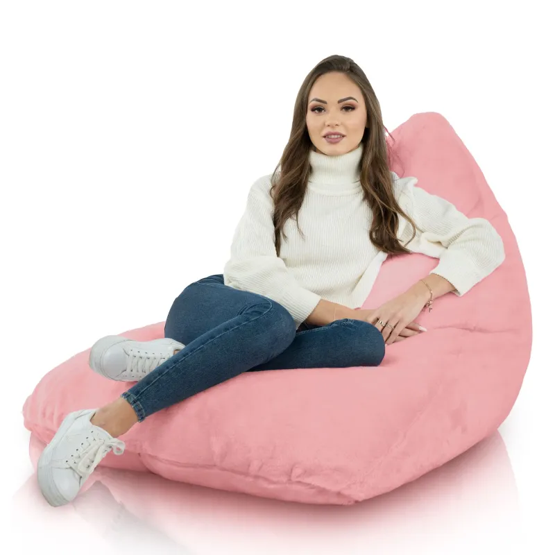 Pouf Poire de Sol XL Bermuda - Fausse Fourrure Yeti – vue 8