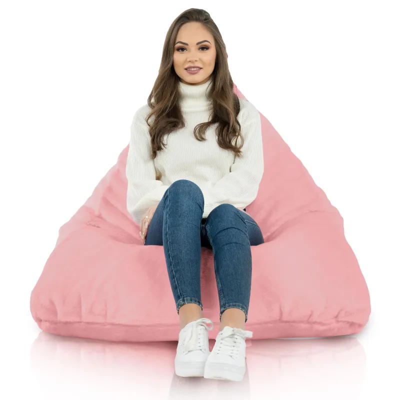 Pouf Poire de Sol XL Bermuda - Fausse Fourrure Yeti – vue 9