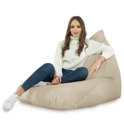 Pouf doux Bermuda au design chic, parfait pour les espaces modernes