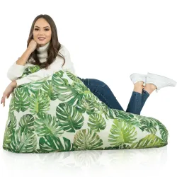 Pouf Poire de Sol XL Bermuda - Tissu Imprimé Premium – vue 72