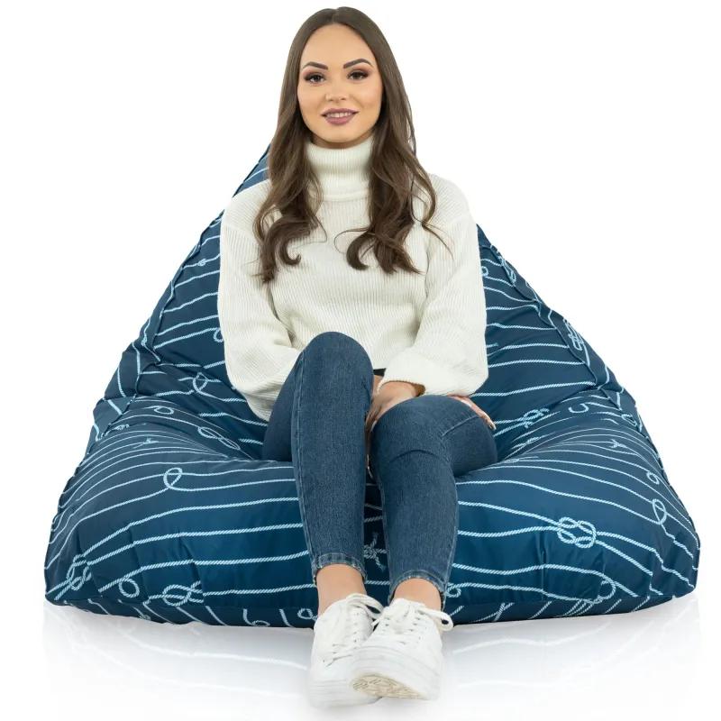 Pouf Poire de Sol XL Bermuda - Tissu Imprimé Premium – vue 36