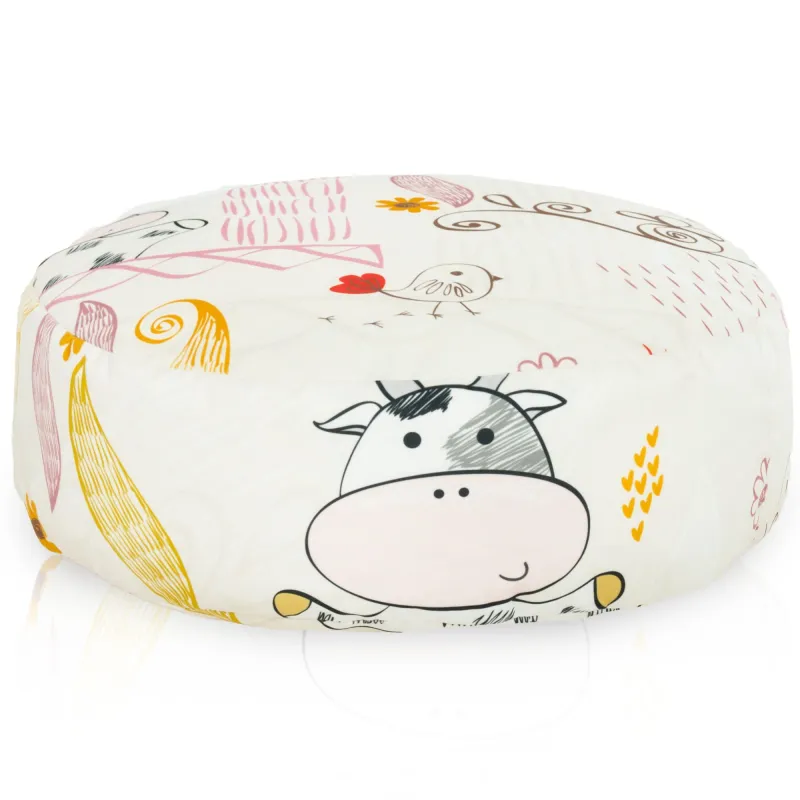 Pouf Repose-pieds Rond - Tissu Imprimé Premium – vue 34