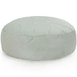 Pouf Repose-pieds Rond - Tissu Imprimé Premium