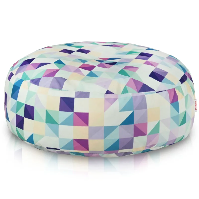 Pouf Repose-pieds Rond - Tissu Imprimé Premium – vue 44