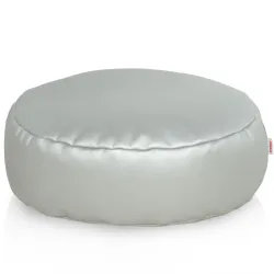 Pouf Repose-pieds Rond - Simili-cuir