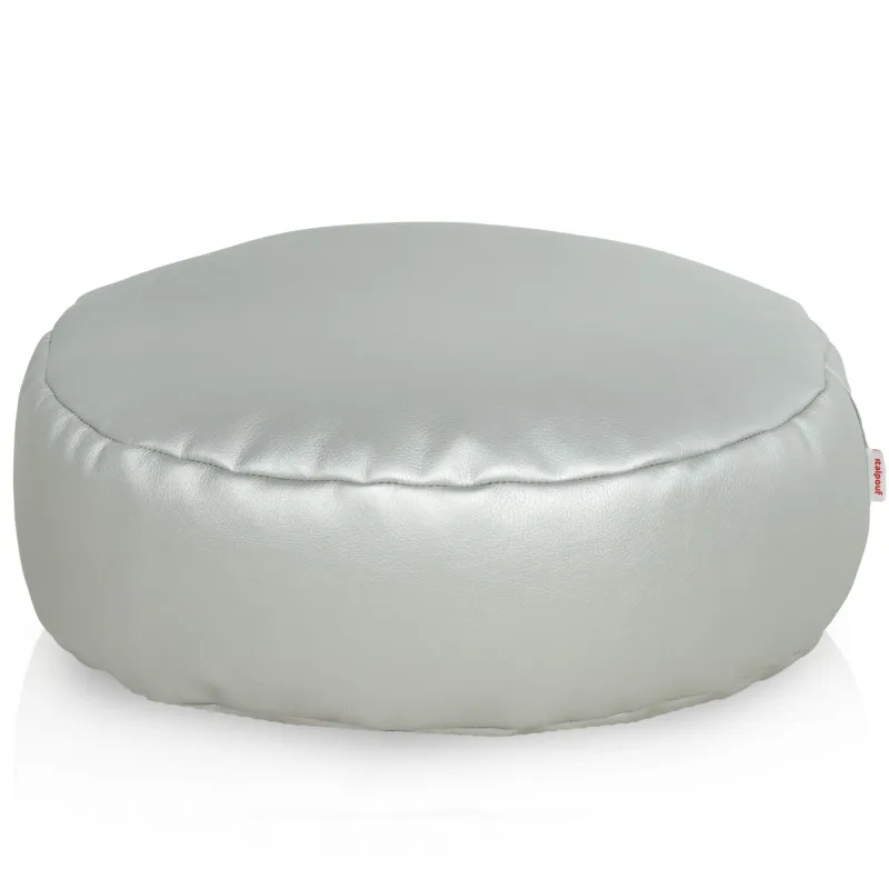 Pouf Repose-pieds Rond - Simili-cuir