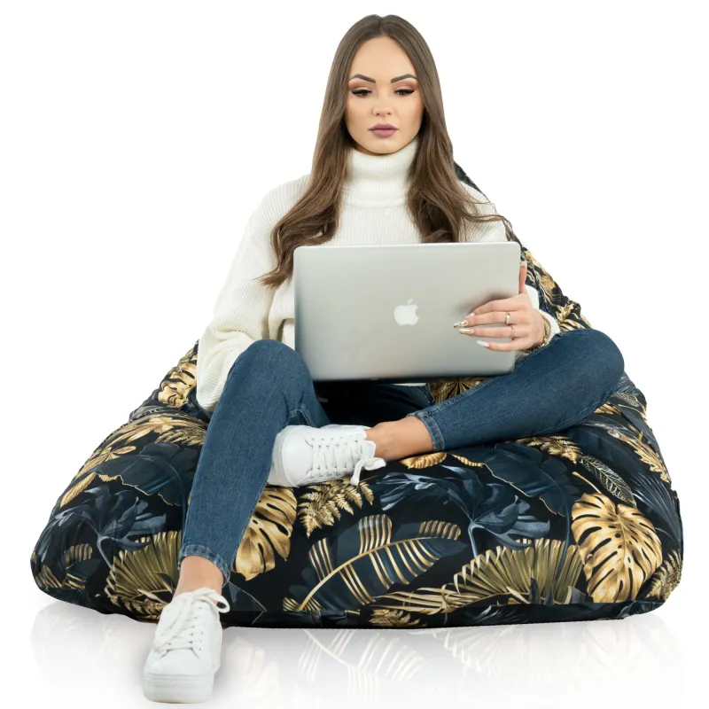 Pouf Poire de Sol XL Bermuda - Tissu Imprimé Premium – vue 84