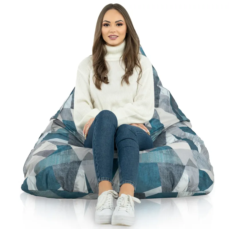 Pouf Poire de Sol XL Bermuda - Tissu Imprimé Premium – vue 71