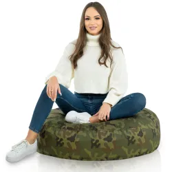 Coussin Pouf de Sol Rond - Outdoor Pro d'extérieur Jardin Imperméable – vue 3