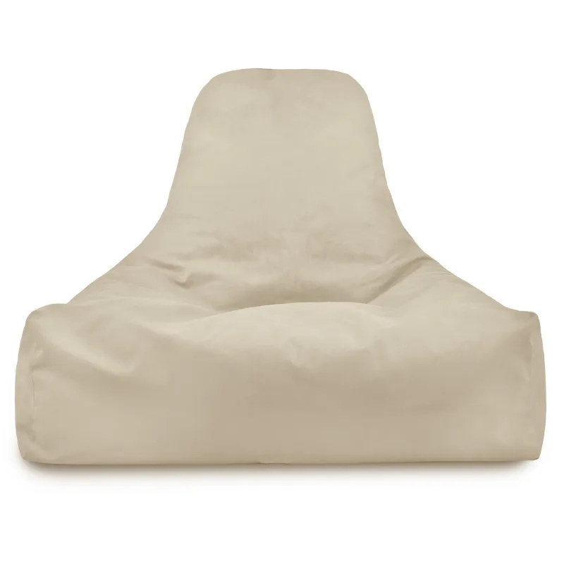 Fauteuil Pouf avec Dossier Bali - Velours Soft – vue 107