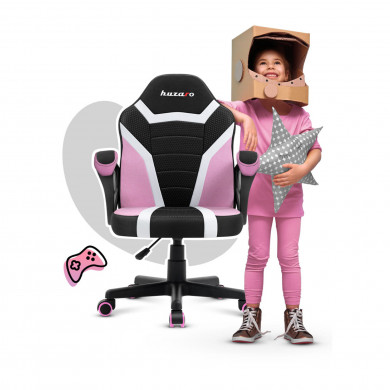 Fotel Gamingowy dla Dziecka RANGER 1.0 Pink Mesh