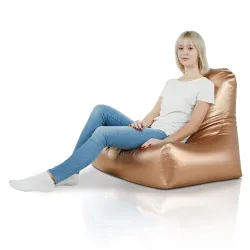 Fauteuil Pouf avec Dossier Bali - Simili-cuir – vue 5