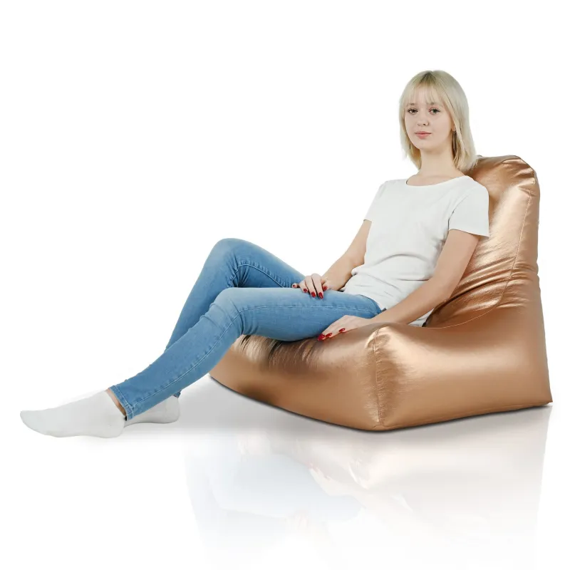 Fauteuil Pouf avec Dossier Bali - Simili-cuir – vue 5