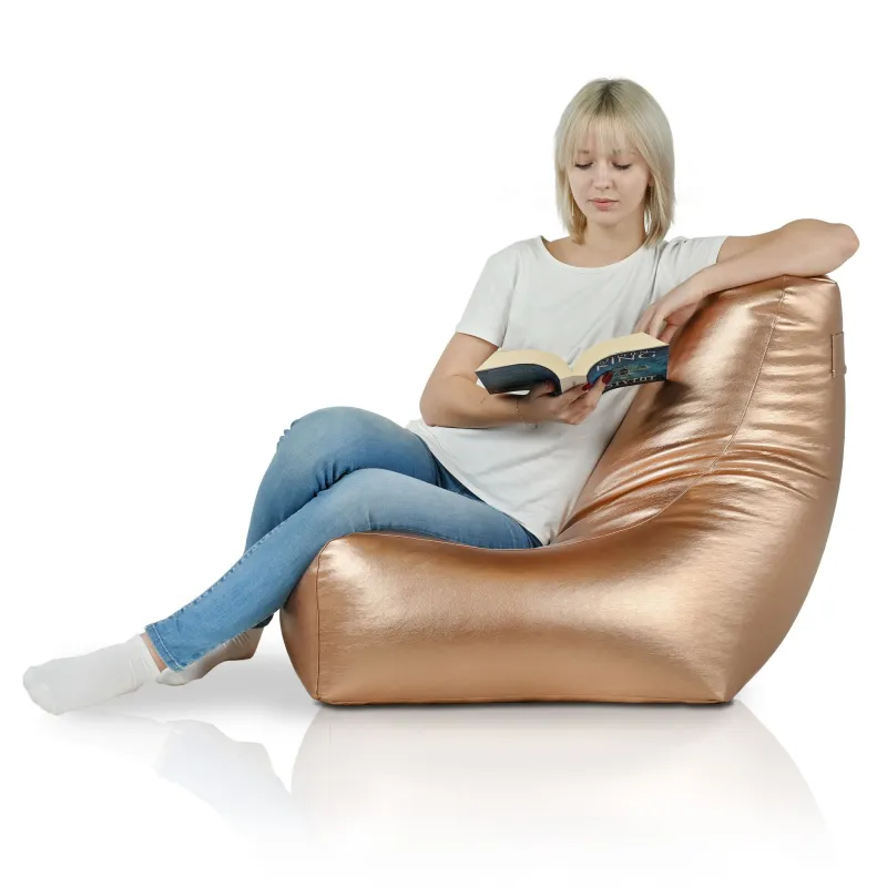 Fauteuil Pouf avec Dossier Bali - Simili-cuir – vue 12