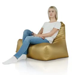 Fauteuil Pouf avec Dossier Bali - Simili-cuir