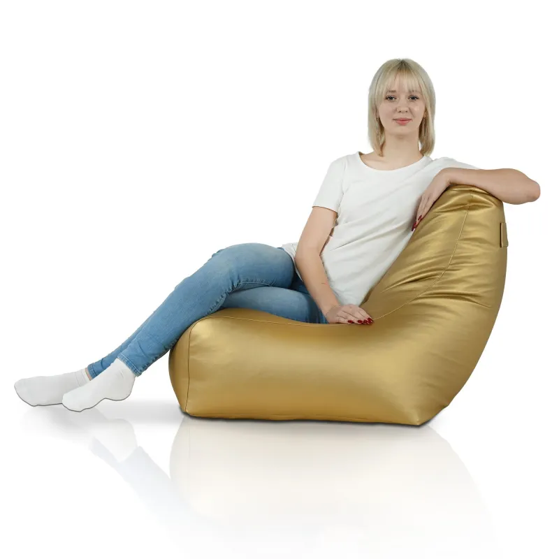 Fauteuil Pouf avec Dossier Bali - Simili-cuir – vue 6