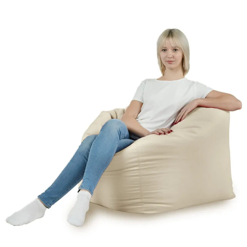 Fauteuil Pouf Siège de Sol Cube Amalfi - Velours Soft – vue 18