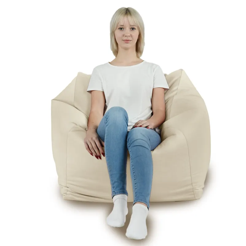 Fauteuil Pouf Siège de Sol Cube Amalfi - Velours Soft – vue 35