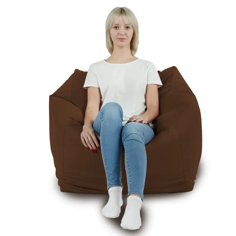 Fauteuil Pouf Siège de Sol Cube Amalfi - Velours Soft – vue 36