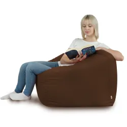 Fauteuil Pouf Siège de Sol Cube Amalfi - Velours Soft – vue 52