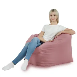 Fauteuil Pouf Siège de Sol Cube Amalfi - Velours Soft – vue 21