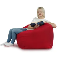 Fauteuil Pouf Siège de Sol Cube Amalfi - Velours Soft – vue 55