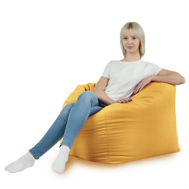 Fauteuil Pouf Siège de Sol Cube Amalfi - Velours Soft – vue 24