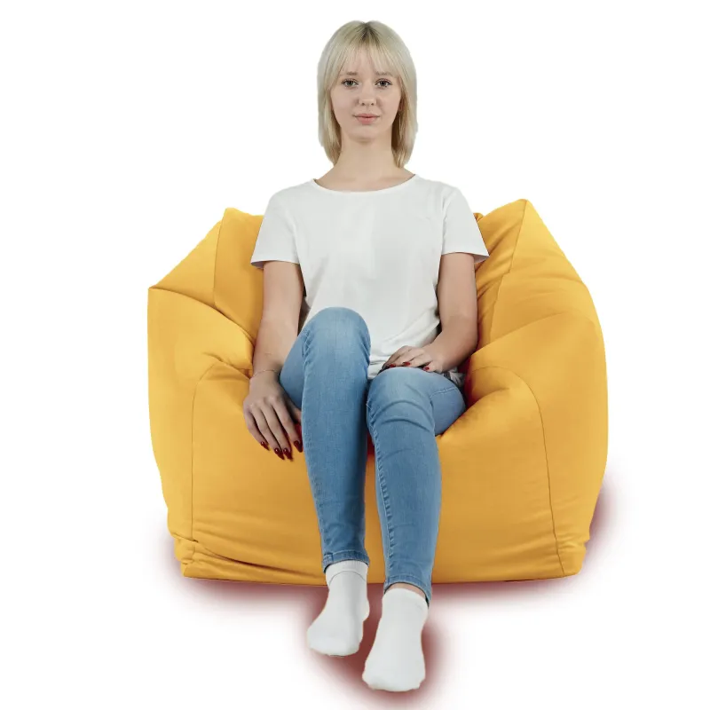 Fauteuil Pouf Siège de Sol Cube Amalfi - Velours Soft – vue 40