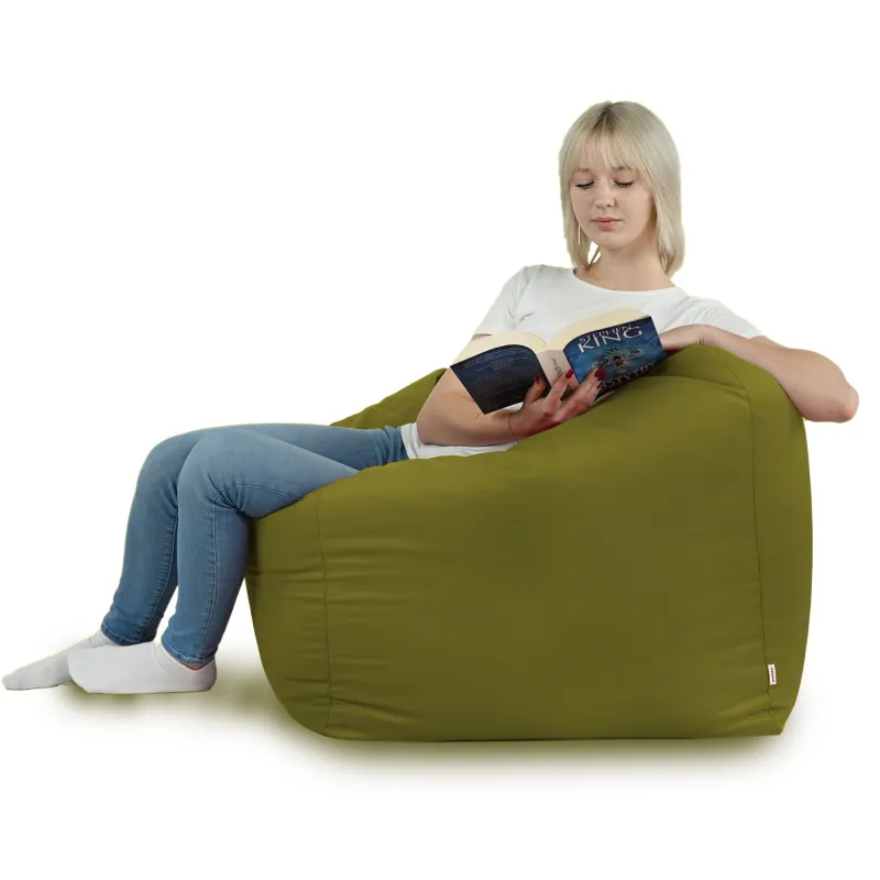 Fauteuil Pouf Siège de Sol Cube Amalfi - Velours Soft – vue 57