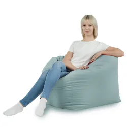 Fauteuil Pouf Siège de Sol Cube Amalfi - Velours Soft – vue 27
