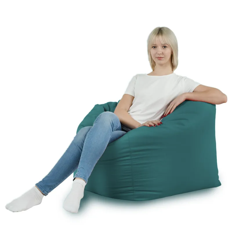 Fauteuil Pouf Siège de Sol Cube Amalfi - Velours Soft – vue 28
