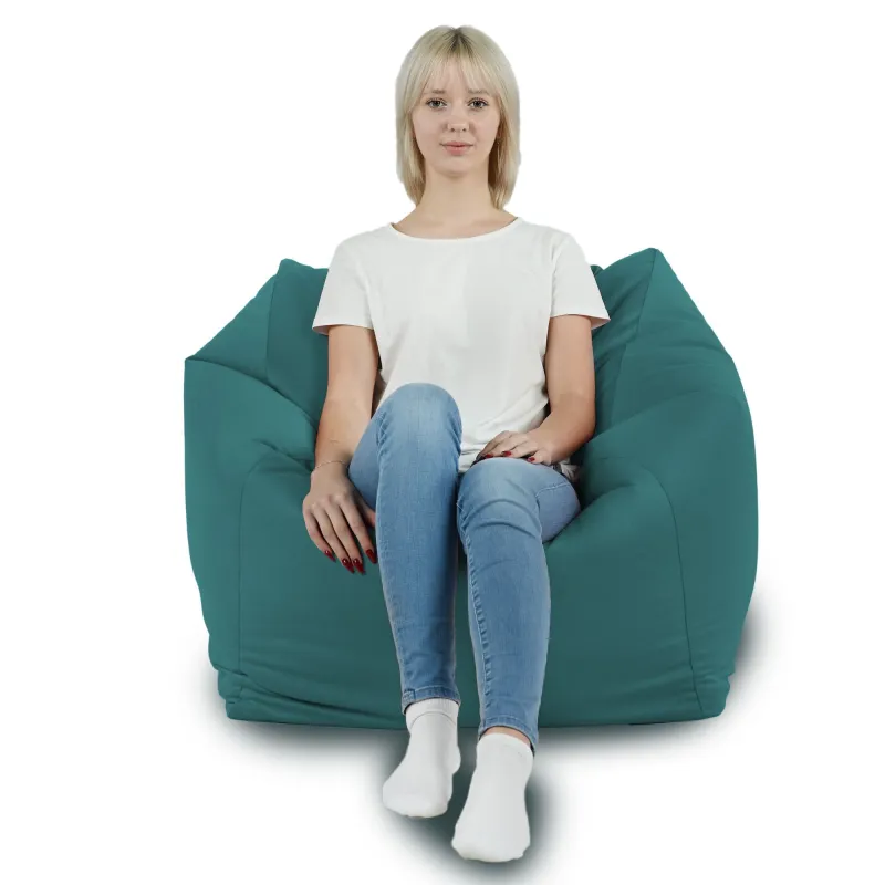 Fauteuil Pouf Siège de Sol Cube Amalfi - Velours Soft – vue 44