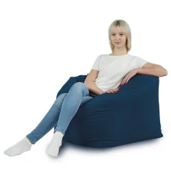 Fauteuil Pouf Siège de Sol Cube Amalfi - Velours Soft – vue 29