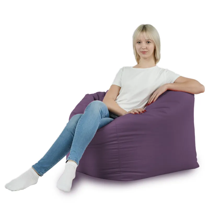 Fauteuil Pouf Siège de Sol Cube Amalfi - Velours Soft – vue 30