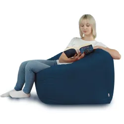 Fauteuil Pouf Siège de Sol Cube Amalfi - Velours Soft – vue 61