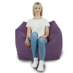 Fauteuil Pouf Siège de Sol Cube Amalfi - Velours Soft – vue 46