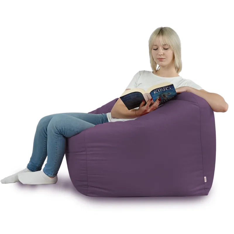 Fauteuil Pouf Siège de Sol Cube Amalfi - Velours Soft – vue 62