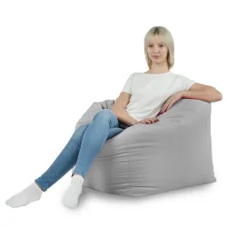 Fauteuil Pouf Siège de Sol Cube Amalfi - Velours Soft – vue 31