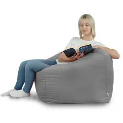 Fauteuil Pouf Siège de Sol Cube Amalfi - Velours Soft – vue 64