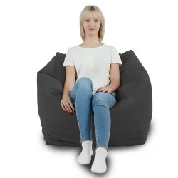 Fauteuil Pouf Siège de Sol Cube Amalfi - Velours Soft – vue 49