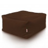 Marron repose-pieds carré velours